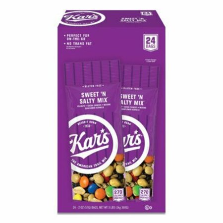 KARS Kar's, NUTS CADDY, SWEET 'N SALTY MIX, 2 OZ PACKETS, 24/BOX SN08387